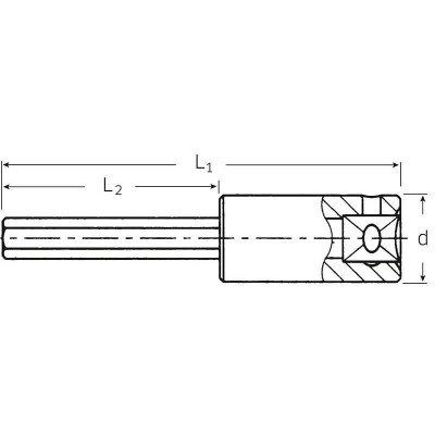 Galvutė su Inhex antgaliu STAHLWILLE Nr.44 1/4" 6 mm