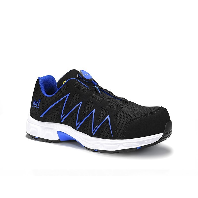 Batai ELTEN Speedy Boa Black Blue Low ESD S1P, juodi/mėlyni 40