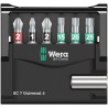 7 dalių sukimo antgalių rinkinys su laikikliu WERA BC7