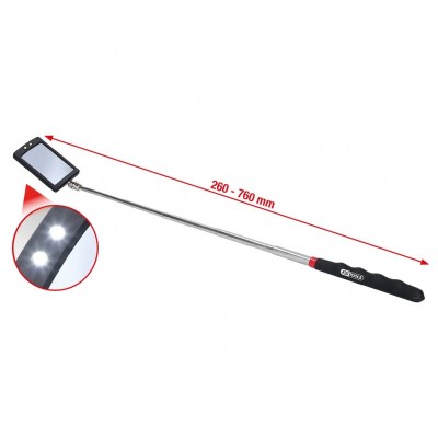 Teleskopinis veidrodėlis su LED apšvietimu KS TOOLS