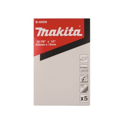 Pjovimo juosta metalui MAKITA 13x835 mm, 18tpi, 5 vnt.