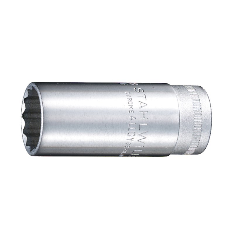 3/8" dvylikakampė prailginta galvutė STAHLWILLE Nr.46 22mm