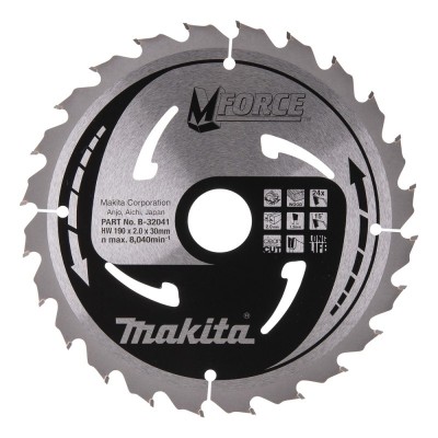 Medžio pjovimo diskas MAKITA 190x30x2,0mm 24T