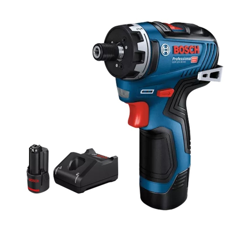 Akumuliatorinis suktuvas BOSCH GSR 12V-35 HX 2x3,0Ah