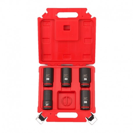 5 dalių ilgų smūginių galvučių rinkinys MILWAUKEE 3/4" SHW