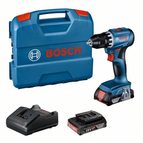 Akumuliatorinis suktuvas-gręžtuvas BOSCH GSR 18V-45 2x 2.0Ah