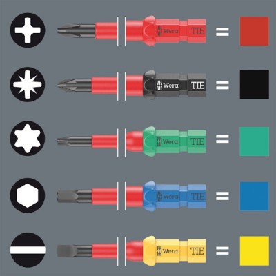 17 dalių įrankių rinkinys elektrikams WERA KK VDE Extra Slim1