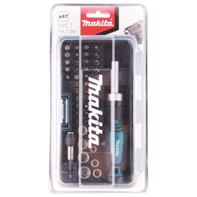 47 dalių sukimo antgalių rinkinys MAKITA B-36170