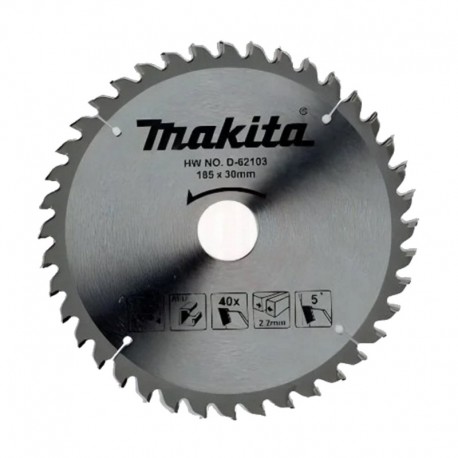 Pjovimo diskas aliuminiui MAKITA 185x30x2,2mm T40 5 