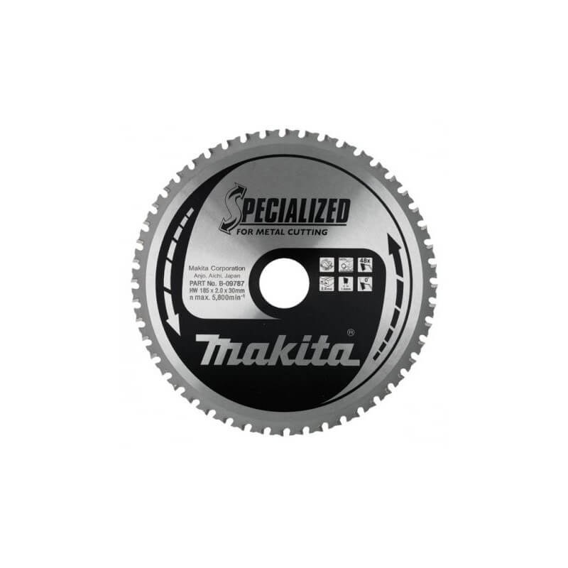 Pjovimo diskas metalui 185x30 T48 1,7mm -10  MAKITA