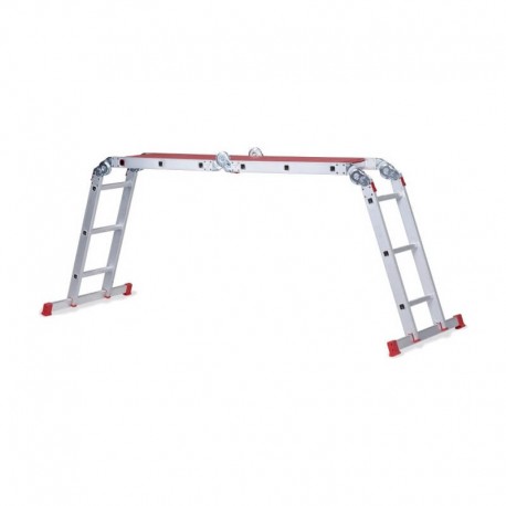 Aliuminės 4 dalių kopėčios 4x3 ALTREX Varitrex Plus su platforma