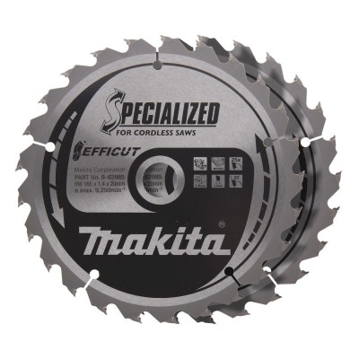 Pjovimo diskas medienai MAKITA Efficut 165x1,4x20mm T25 23 , 2 vnt.