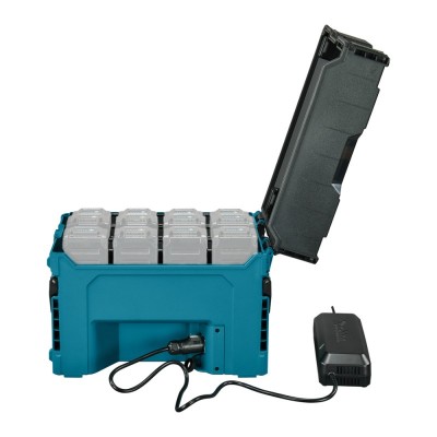 12-os vietų akumuliatorių įkroviklis MAKITA 40V MAX XGT BCC02 Makpac