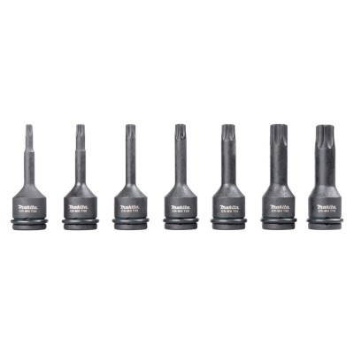 Smūginių sukimo antgalių rinkinys MAKITA Torx 1/2&apos&apos, 7vnt.