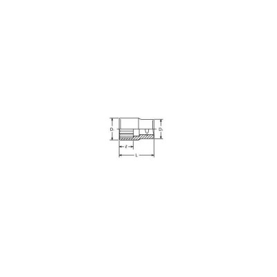 1" Dvylikakampė galvutė KOKEN 85 mm
