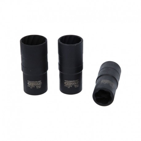 3-jų dalių galvutės sugadintiems varžtams KS TOOLS 17-21mm