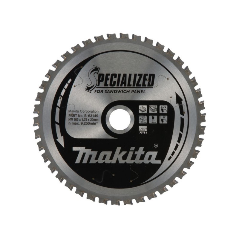 Pjovimo diskas MAKITA 165x20x1.75 42T