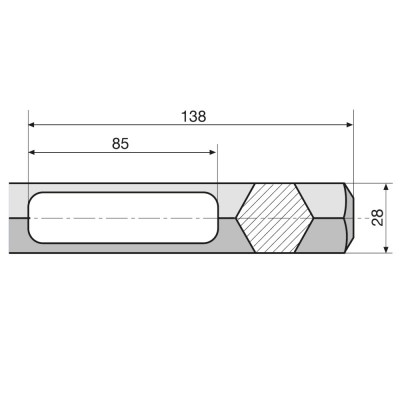 Kaltas įžeminimo strypui HiKOKI 27x400mm