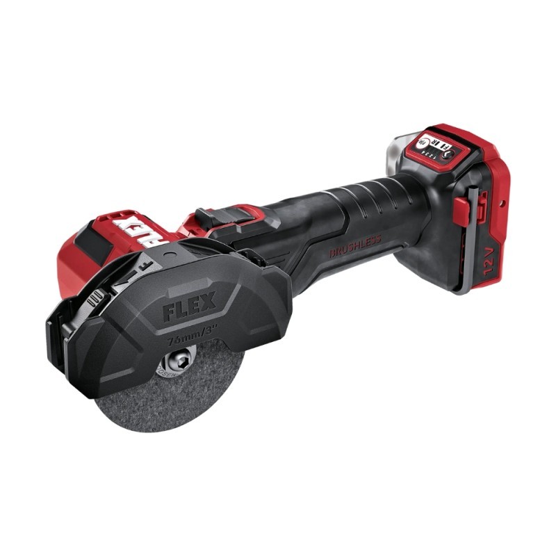 Akumuliatorinis kampinis šlifuoklis FLEX LBE 76 12-EC C