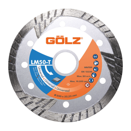 Deimantinis diskas asfaltui GOLZ LM50T 230x22.2mm