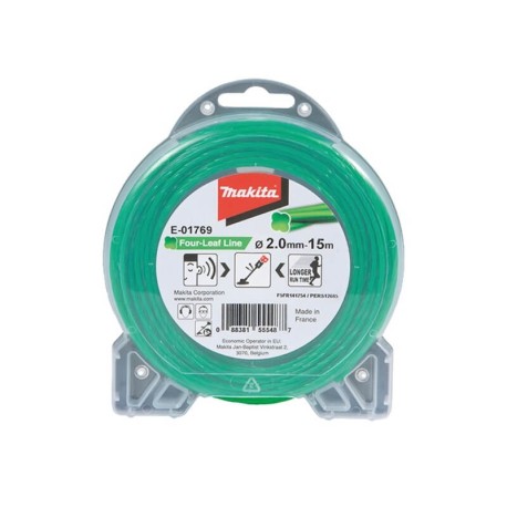 Ovalinės spiralės valas MAKITA 2,0mmx15m