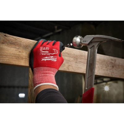 Lateksu lietos pirštinės MILWAUKEE Cut Level 1 XL / 10