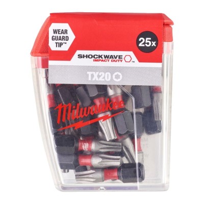 Smūginis sukimo antgalis MILWAUKEE TX20x25 25 vnt.