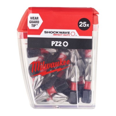 Smūginis sukimo antgalis MILWAUKEE PZ2x25 25 vnt.