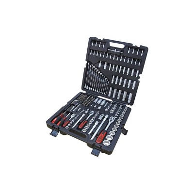 Raktų, terkšlių ir galvučių rinkinys KS TOOLS 1/4" 3/8" 1/2", 216 dalių