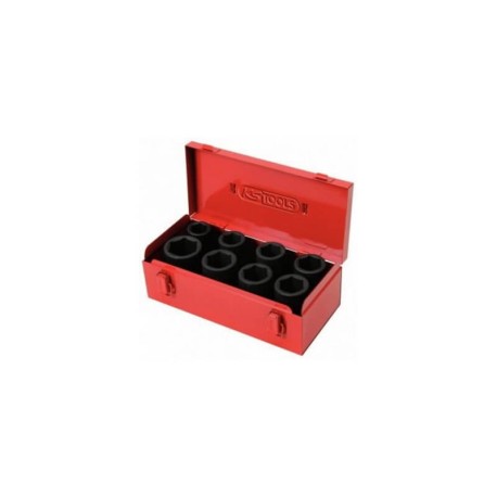 Ilgų smūginių galvučių 3/4" rinkinys KS TOOLS, 8 vnt.