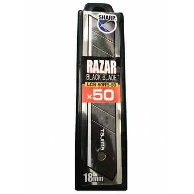 Laužomos geležtės TAJIMA Razar Black 18mm, 50vnt.