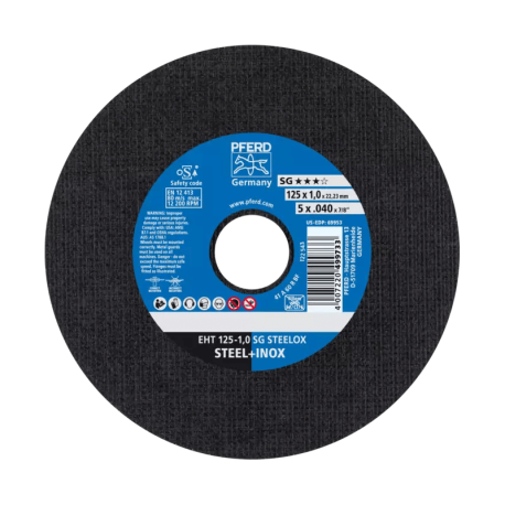 Pjovimo diskas PFERD EHT 125x1,0mm SG STEELOX