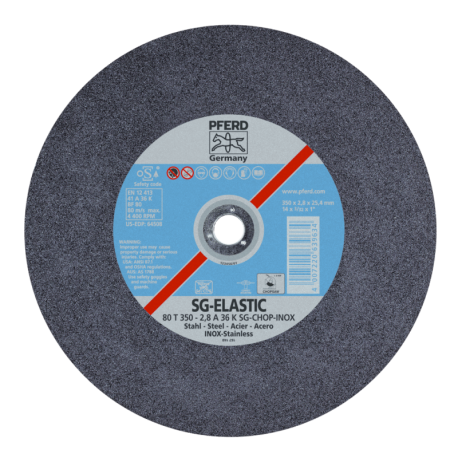 Pjovimo diskas PFERD 80 T350-2,8 A 36 K SG-CHOP-INOX/25,4