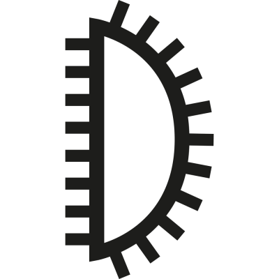 Pusapvalė dildė aliuminiui PFERD 1652W 250mm H0