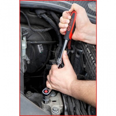 1/2" teleskopinė terkšlė KS TOOLS SlimPOWER