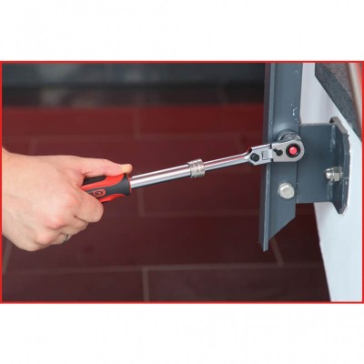 1/2" teleskopinė terkšlė KS TOOLS SlimPOWER