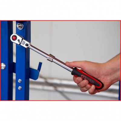 1/2" teleskopinė terkšlė KS TOOLS SlimPOWER