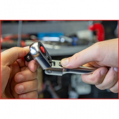 1/2" teleskopinė terkšlė KS TOOLS SlimPOWER