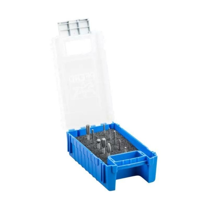 10 dalių kietmetalio frezų rinkinys PFERD Micro HM 1502, 3mm