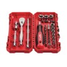 38 dalių terkšlės ir atsuktuvų rinkinys MILWAUKEE 1/4"