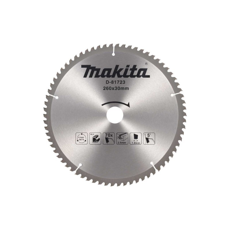 Pjovimo diskas aliuminiui MAKITA 260x30 70T -5 