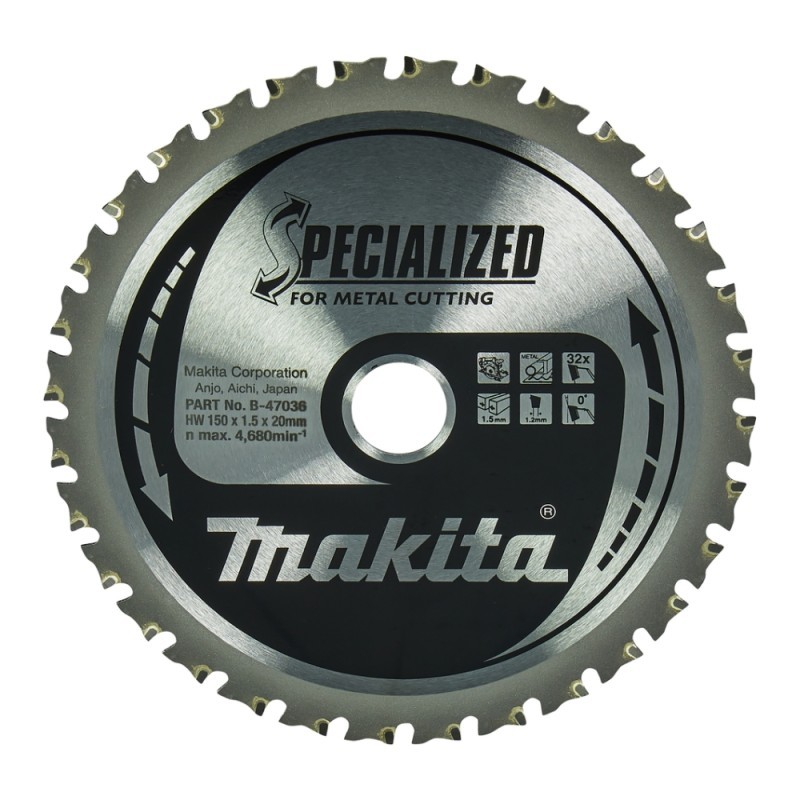 Pjovimo diskas metalui MAKITA 150x20 32T DCS551