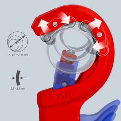 PVC vamzdžių pjaustiklis KNIPEX DPT50
