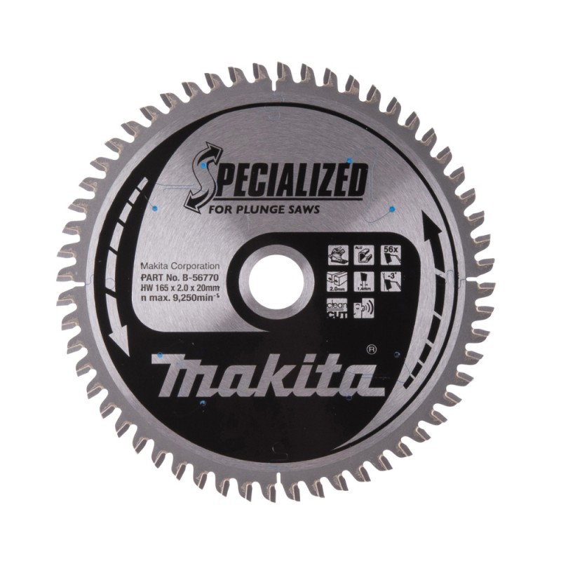 Metalo pjovimo diskas MAKITA 165x20x2,0mm 56T