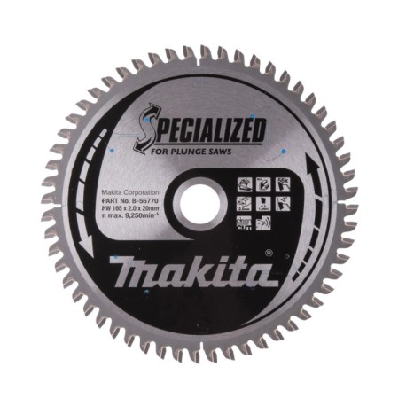 Metalo pjovimo diskas MAKITA 165x20x2,0mm 56T
