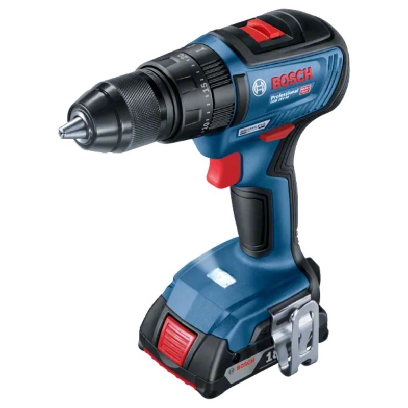 Akumuliatorinis smūginis suktuvas/gręžtuvas BOSCH GSB 18V-50 GAL 1880CV LC