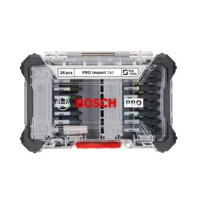 36 dalių smūginių antgalių rinkinys BOSCH Pro Impact