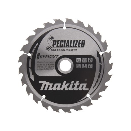 Pjovimo diskas medienai MAKITA Efficut 165x1,4x20mm T25 23 