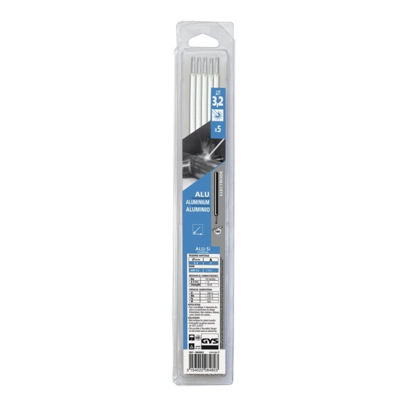 Suvirinimo elektrodai aliuminiui GYS 4043 3,2 mm, 5 vnt.