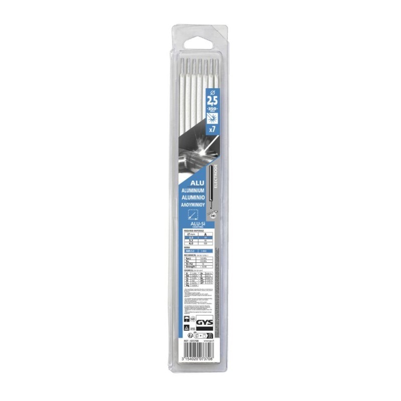 Suvirinimo elektrodai aliuminiui GYS 4043 2,5 mm, 7 vnt.